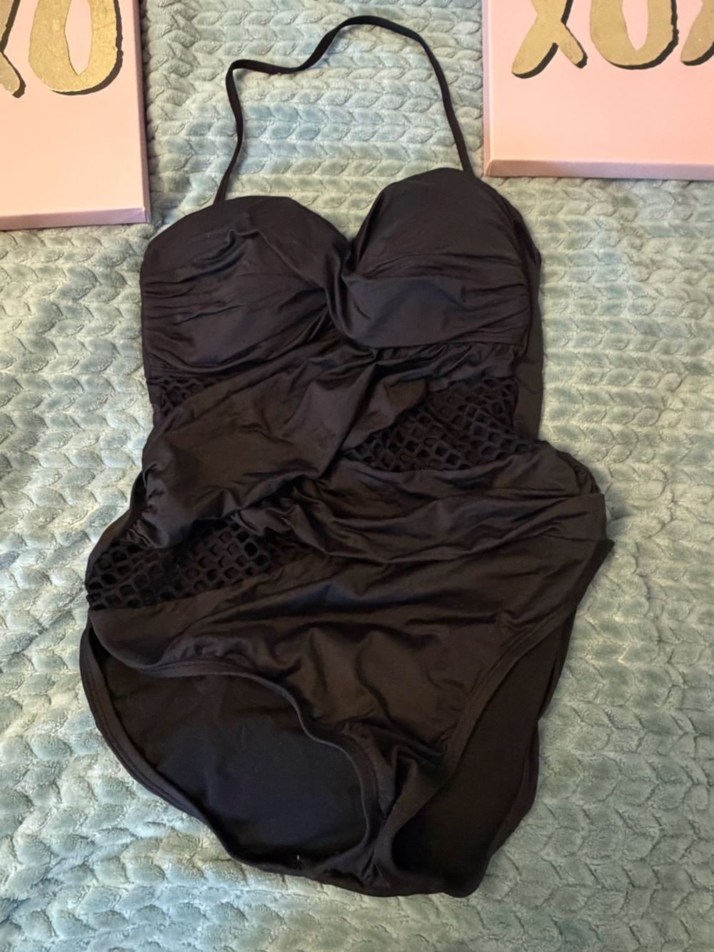 🖤 Apt. 9 Black One-Piece Swimsuit — Women’s L